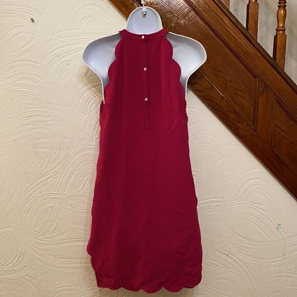 ALC Scallop Trim Keyhole Back Halter Dress 6 - Picture 7 of 10